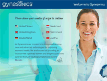 Tablet Screenshot of gynesonics.com